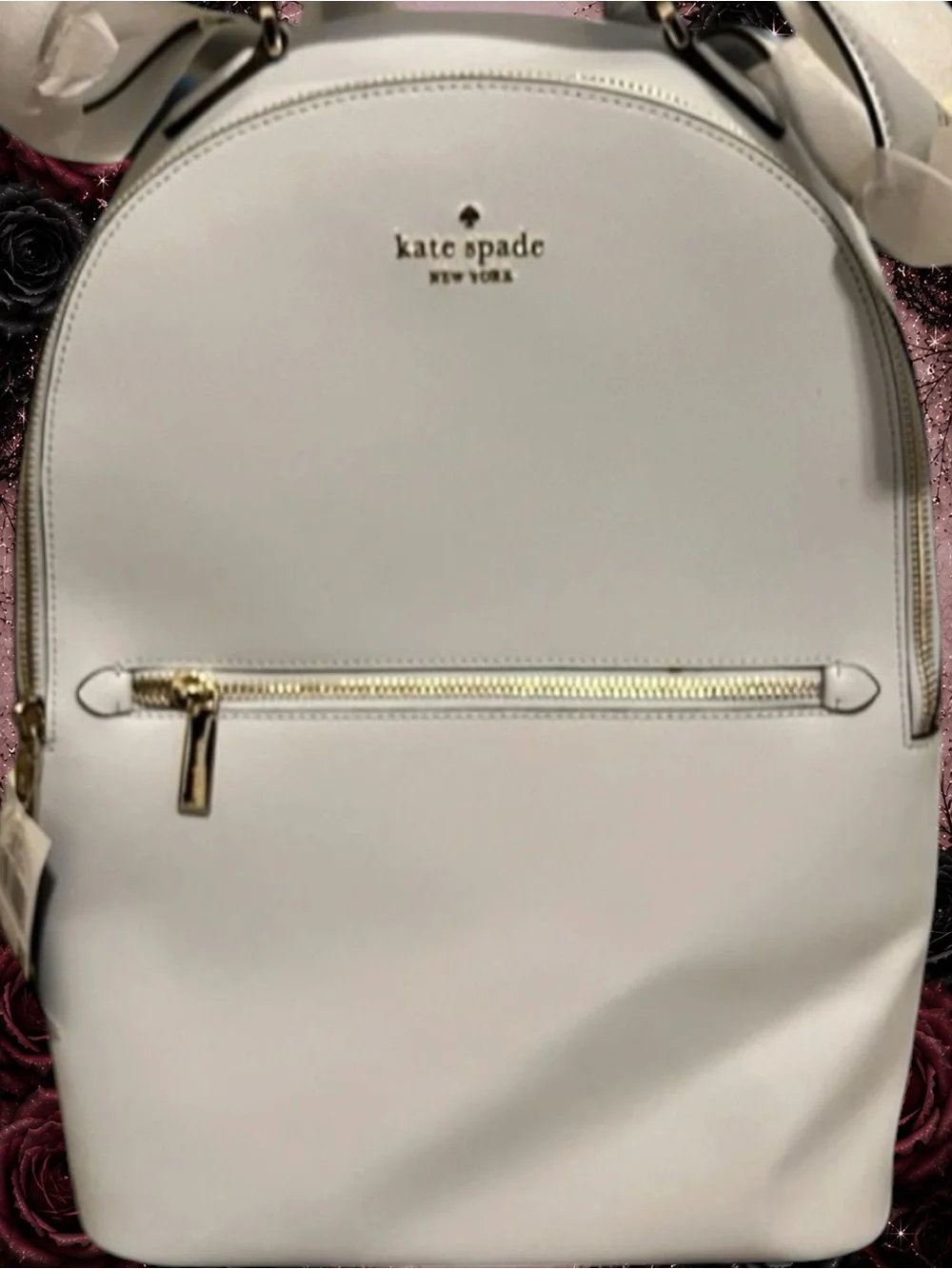 NEW Kate Spade New York “Leila” Saffiano Leather Backpack – Pale Sapphire (Light